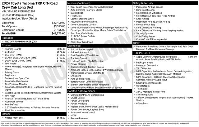 toyota tacoma 2024 3TMLB5JN6RM052807 image toyota tacoma 2024 3TMLB5JN6RM052807 image