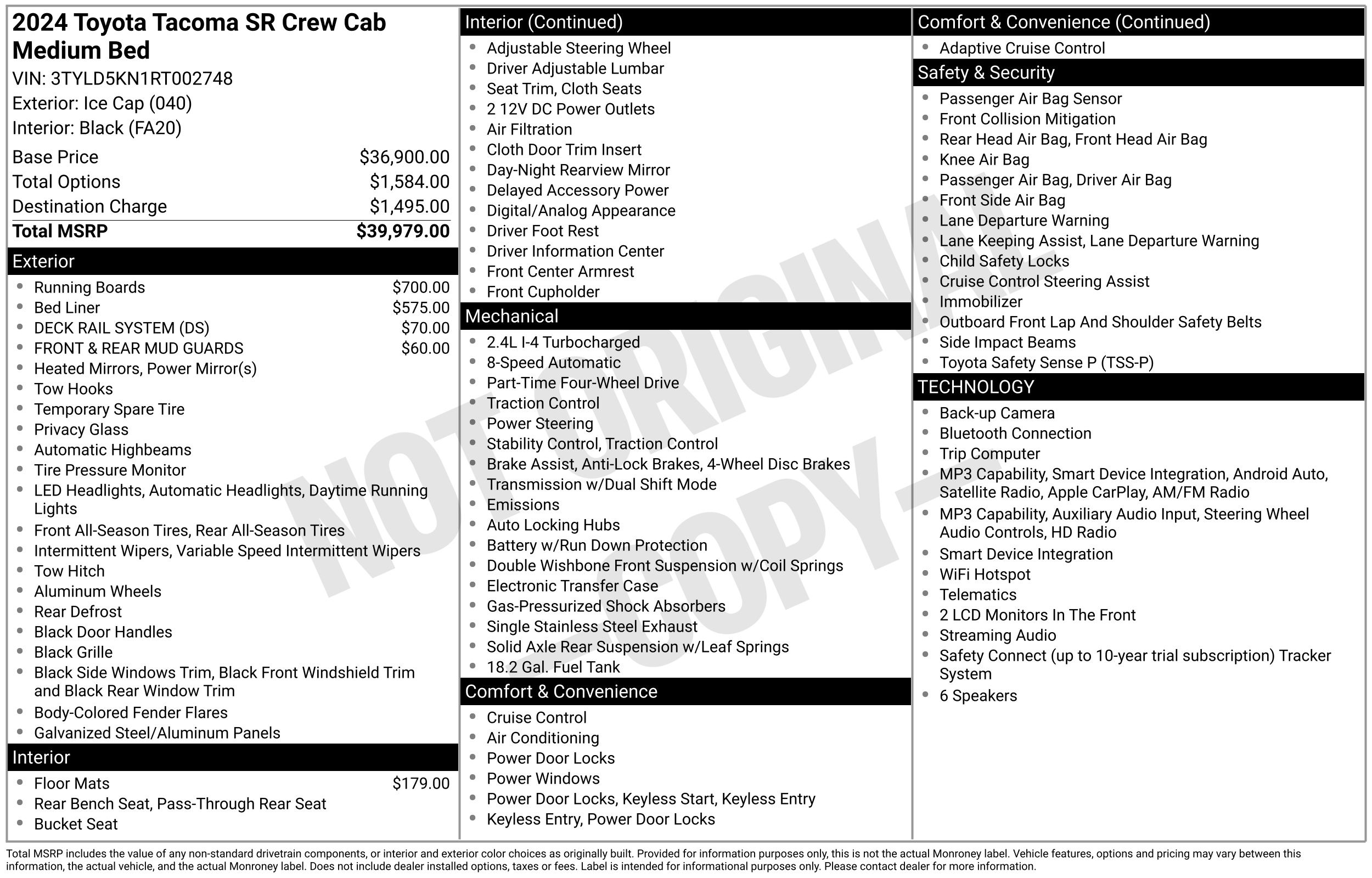 toyota tacoma 2024 3TYLD5KN1RT002748 image toyota tacoma 2024 3TYLD5KN1RT002748 image