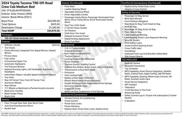 toyota tacoma 2024 3TYLB5JN1RT026555 image toyota tacoma 2024 3TYLB5JN1RT026555 image