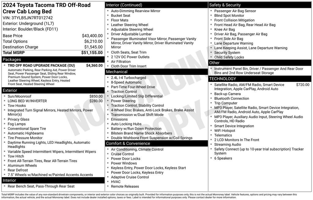 toyota tacoma 2024 3TYLB5JN7RT012742 image toyota tacoma 2024 3TYLB5JN7RT012742 image