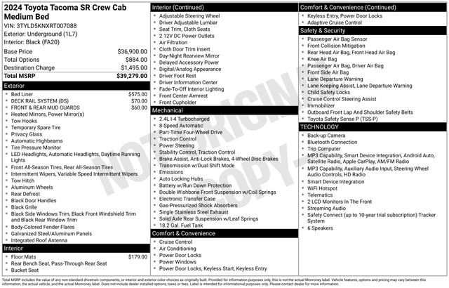 toyota tacoma 2024 3TYLD5KNXRT007088 image toyota tacoma 2024 3TYLD5KNXRT007088 image