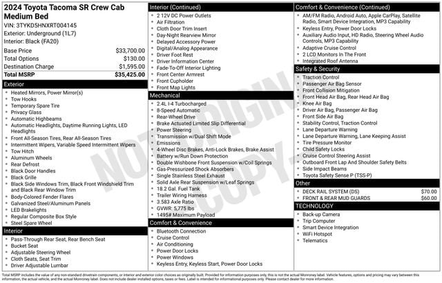 toyota tacoma 2024 3TYKD5HNXRT004145 image toyota tacoma 2024 3TYKD5HNXRT004145 image