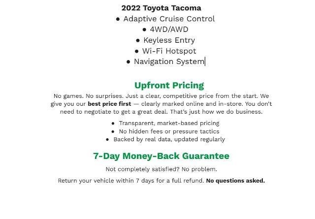 toyota tacoma 2022 3TMCZ5AN9NM519594 image toyota tacoma 2022 3TMCZ5AN9NM519594 image