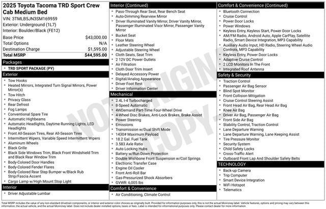 toyota tacoma 2025 3TMLB5JN3SM169959 image toyota tacoma 2025 3TMLB5JN3SM169959 image