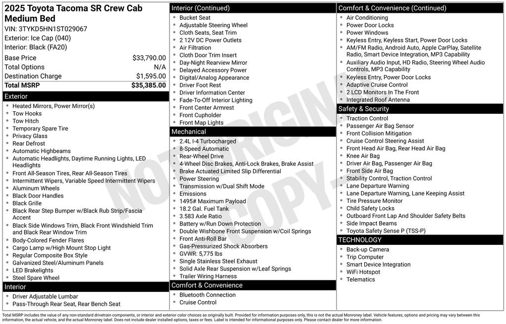 toyota tacoma 2025 3TYKD5HN1ST029067 image toyota tacoma 2025 3TYKD5HN1ST029067 image