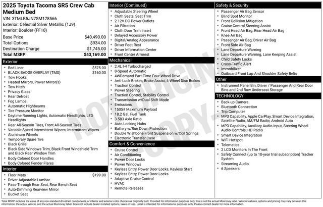 toyota tacoma 2025 3TMLB5JN7SM178566 image toyota tacoma 2025 3TMLB5JN7SM178566 image