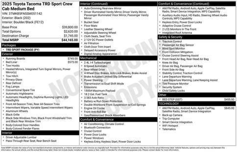 toyota tacoma 2025 3TMKB5FN5SM051142 image toyota tacoma 2025 3TMKB5FN5SM051142 image