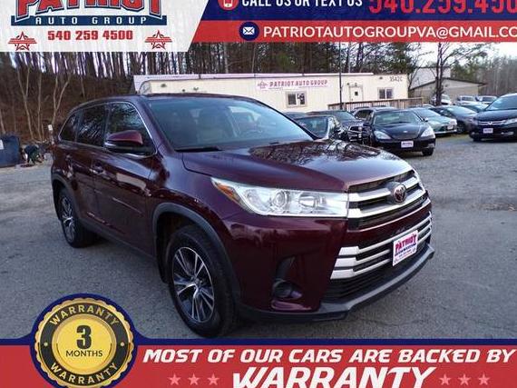 TOYOTA HIGHLANDER 2019 5TDBZRFH4KS709594 image TOYOTA HIGHLANDER 2019 5TDBZRFH4KS709594 image