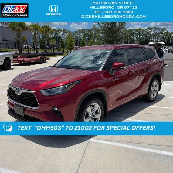 TOYOTA HIGHLANDER 2020 5TDBBRCHXLS504534 image