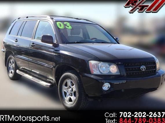 TOYOTA HIGHLANDER 2003 JTEGF21A730085791 image TOYOTA HIGHLANDER 2003 JTEGF21A730085791 image