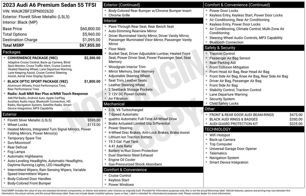 audi a6 2023 WAUK2BF23PN002620 image audi a6 2023 WAUK2BF23PN002620 image