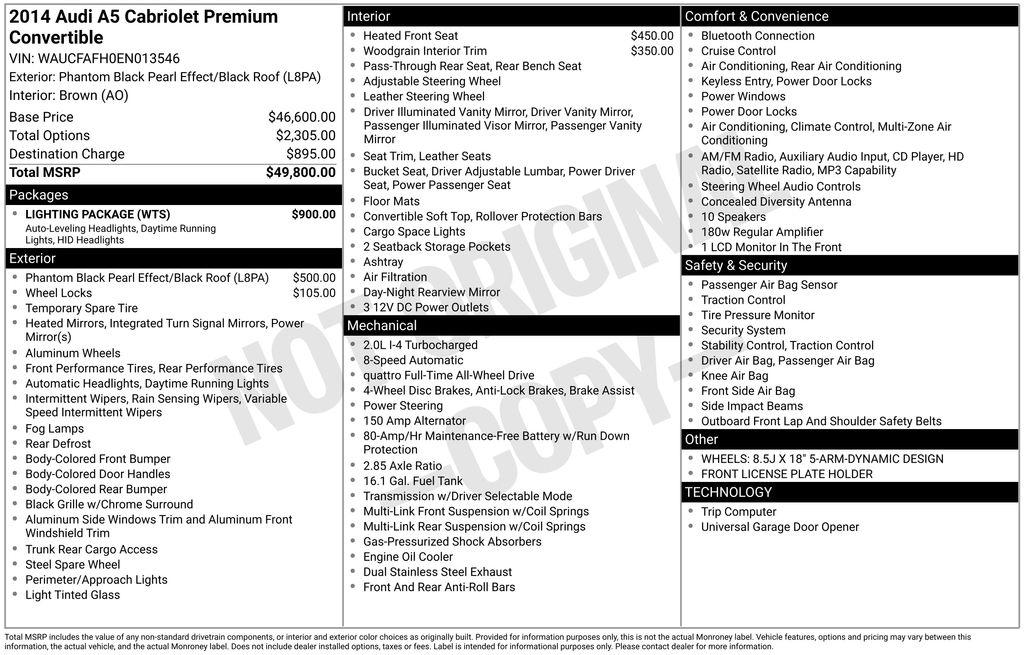 audi a5 2014 WAUCFAFH0EN013546 image audi a5 2014 WAUCFAFH0EN013546 image