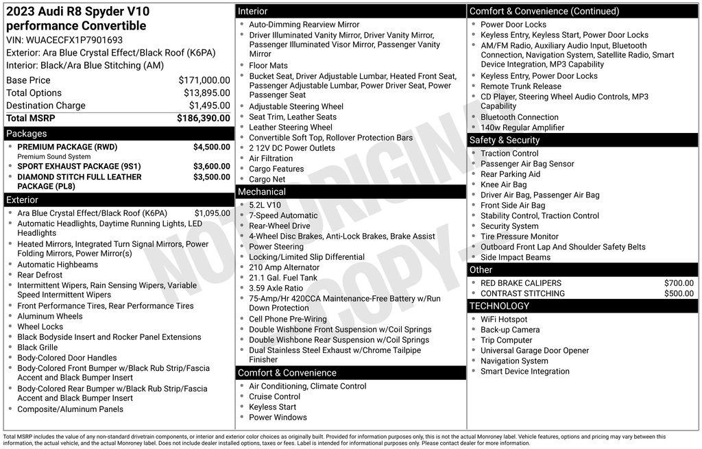 audi r8 2023 WUACECFX1P7901693 image audi r8 2023 WUACECFX1P7901693 image
