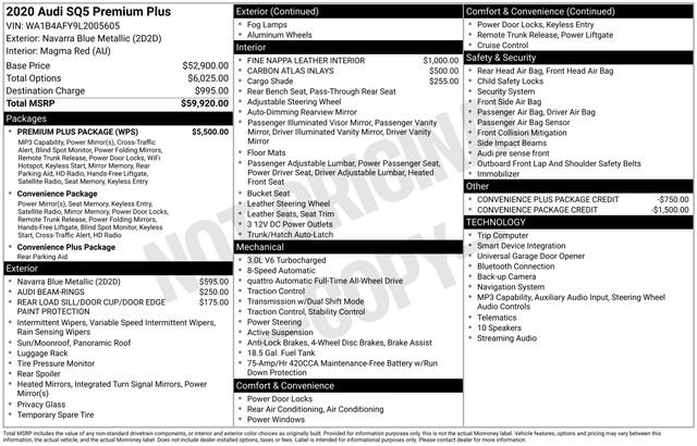 audi sq5 2020 WA1B4AFY9L2005605 image audi sq5 2020 WA1B4AFY9L2005605 image