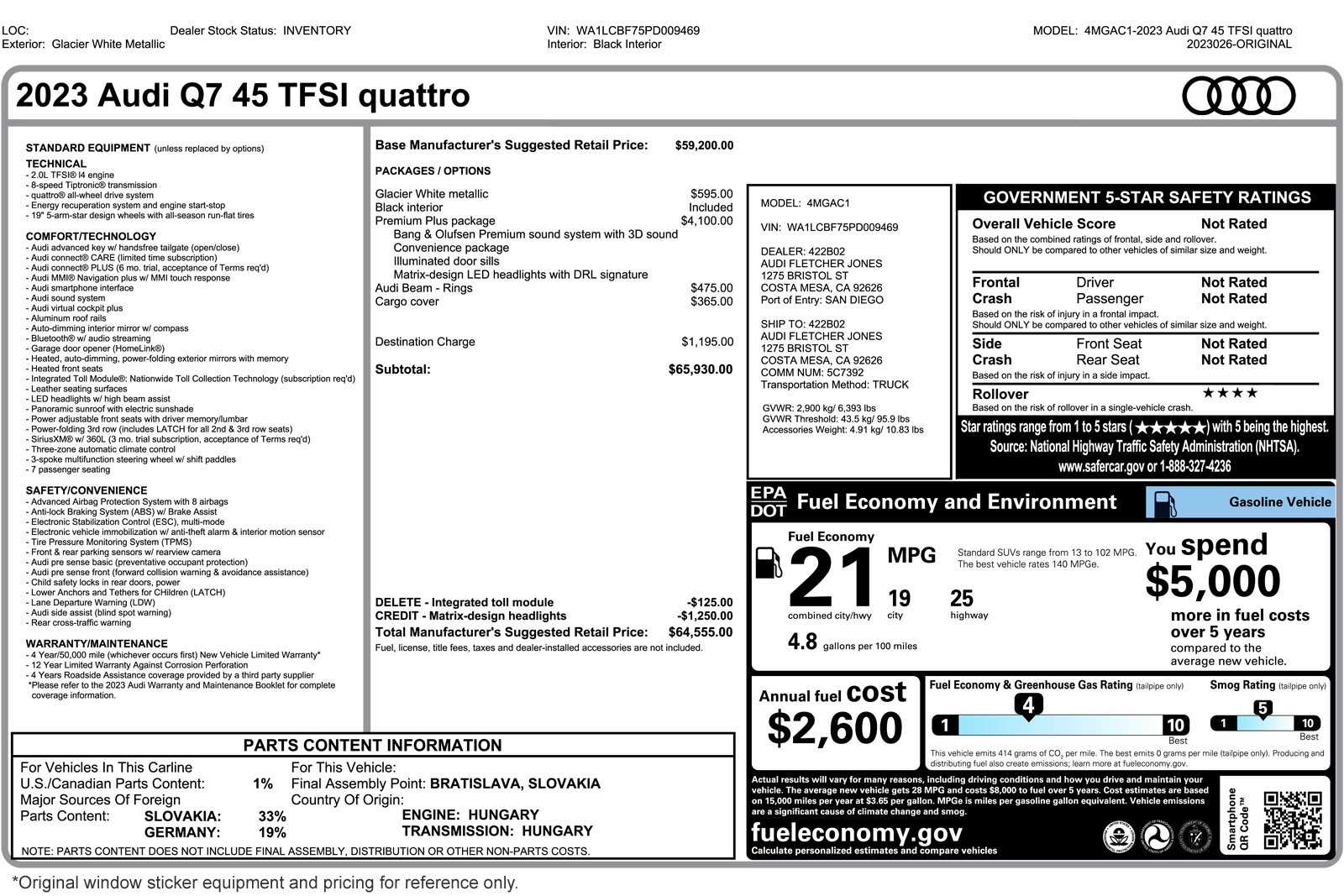 audi q7 2023 WA1LCBF75PD009469 image audi q7 2023 WA1LCBF75PD009469 image
