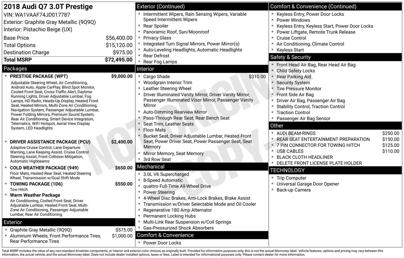 audi q7 2018 WA1VAAF74JD017787 image audi q7 2018 WA1VAAF74JD017787 image