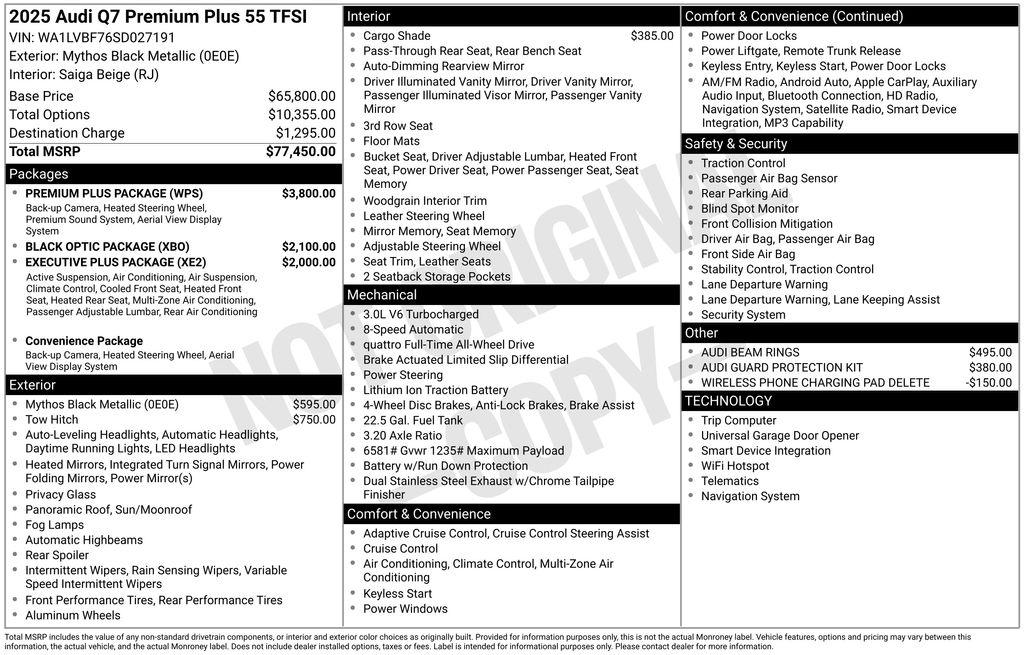 audi q7 2025 WA1LVBF76SD027191 image audi q7 2025 WA1LVBF76SD027191 image