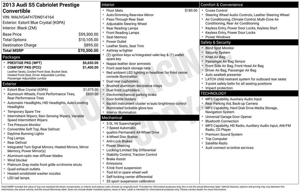 audi s5 2013 WAUVGAFH7DN014164 image audi s5 2013 WAUVGAFH7DN014164 image