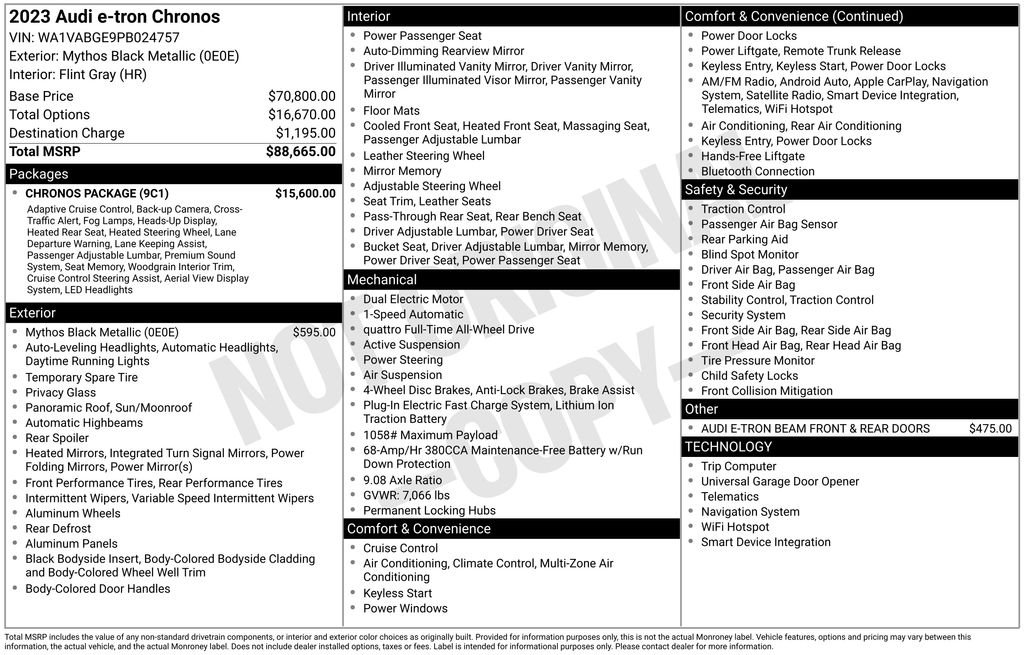 audi e-tron 2023 WA1VABGE9PB024757 image audi e-tron 2023 WA1VABGE9PB024757 image