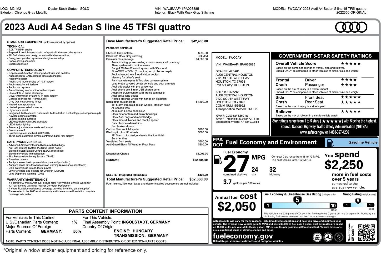audi a4 2023 WAUEAAF41PA026885 image audi a4 2023 WAUEAAF41PA026885 image