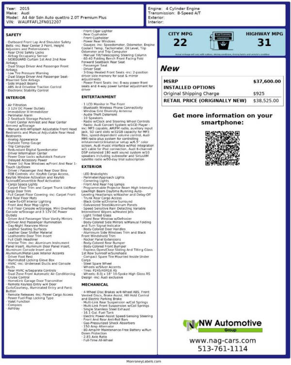 audi a4 2015 WAUFFAFL2FN012207 image audi a4 2015 WAUFFAFL2FN012207 image