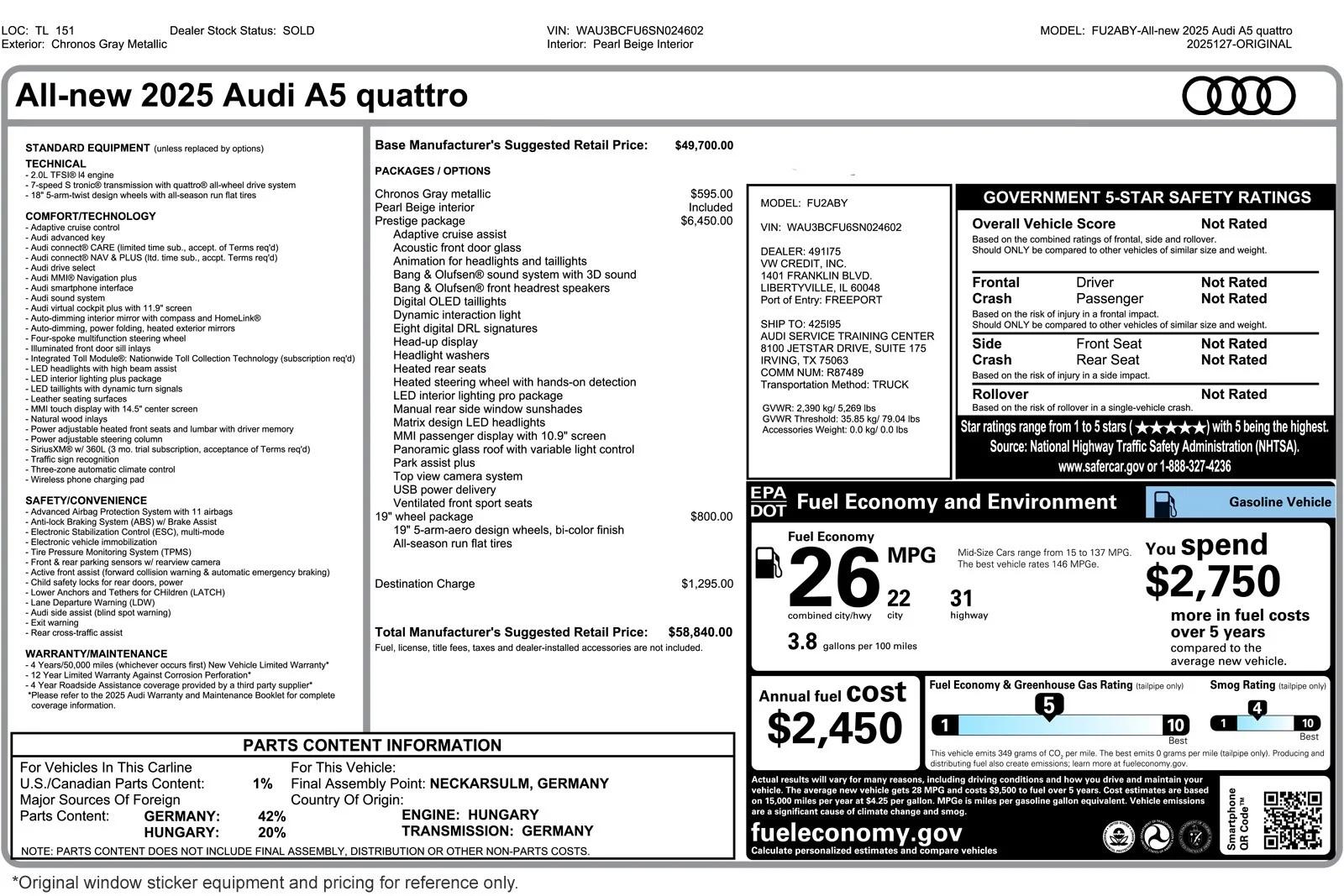 audi a4 2025 WAU3BCFU6SN024602 image audi a4 2025 WAU3BCFU6SN024602 image