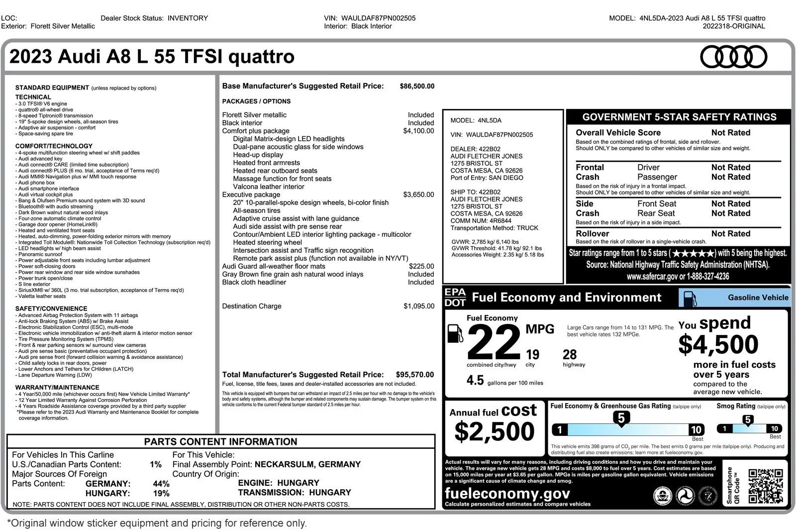 audi a8 2023 WAULDAF87PN002505 image audi a8 2023 WAULDAF87PN002505 image