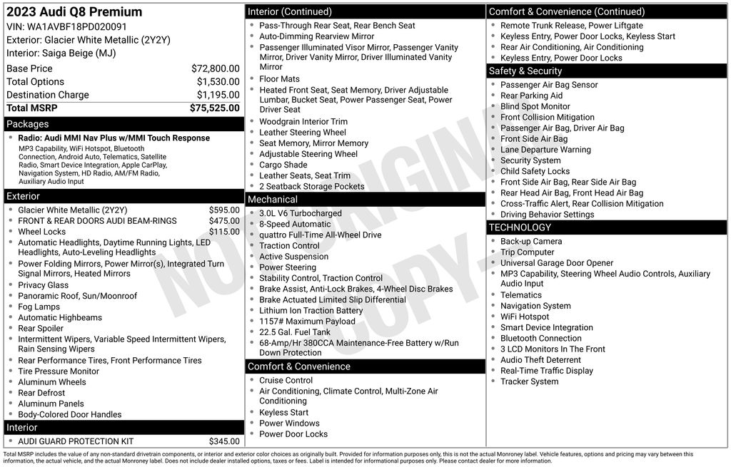 audi q8 2023 WA1AVBF18PD020091 image audi q8 2023 WA1AVBF18PD020091 image