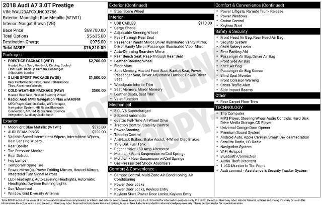 audi a7 2018 WAU23AFCXJN003786 image audi a7 2018 WAU23AFCXJN003786 image