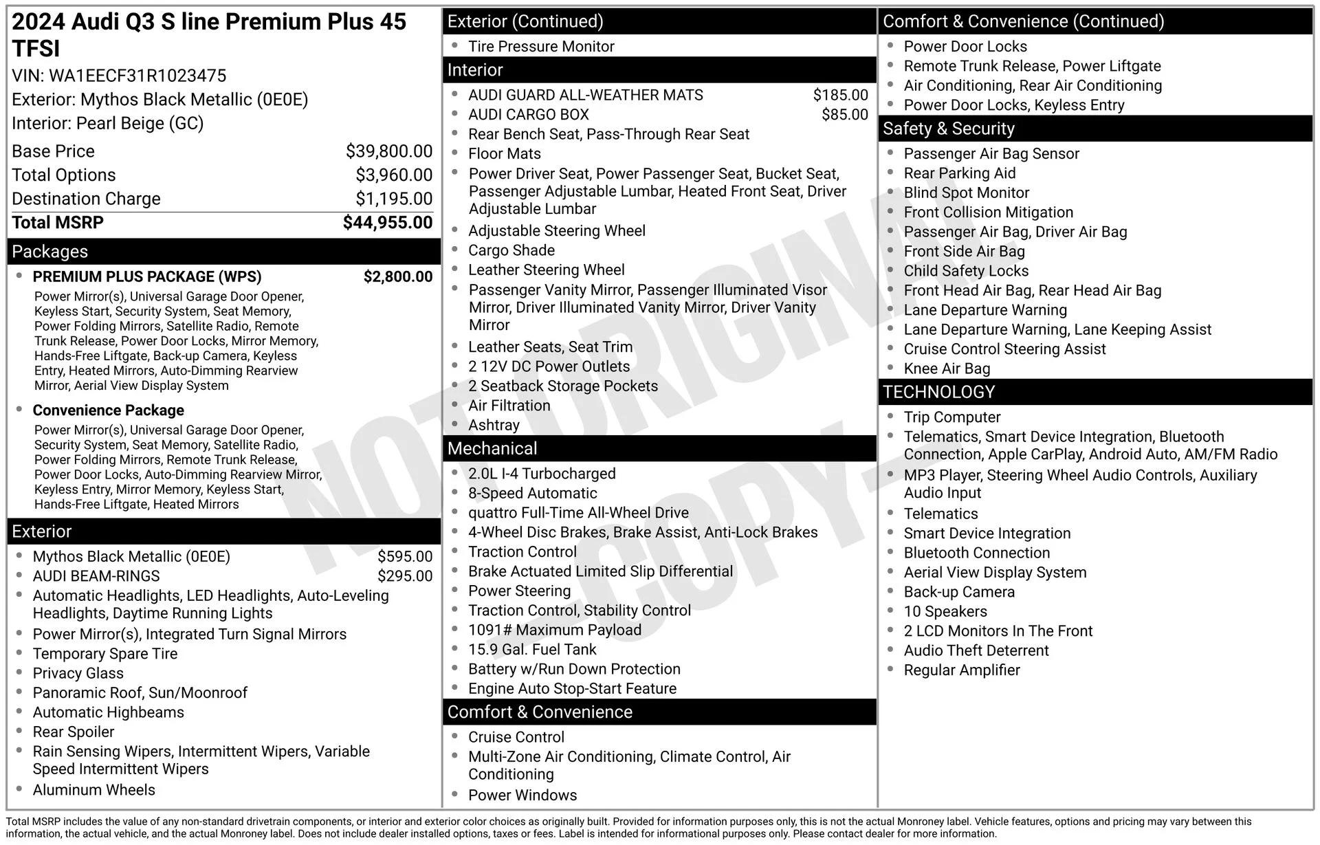 audi q3 2024 WA1EECF31R1023475 image audi q3 2024 WA1EECF31R1023475 image