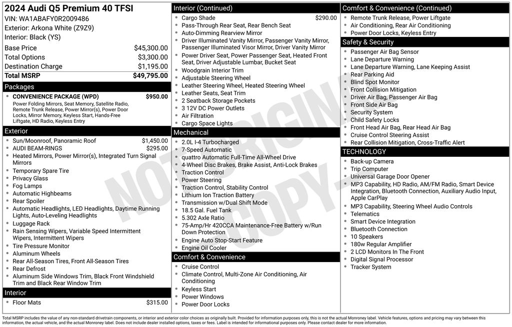 audi q5 2024 WA1ABAFY0R2009486 image audi q5 2024 WA1ABAFY0R2009486 image