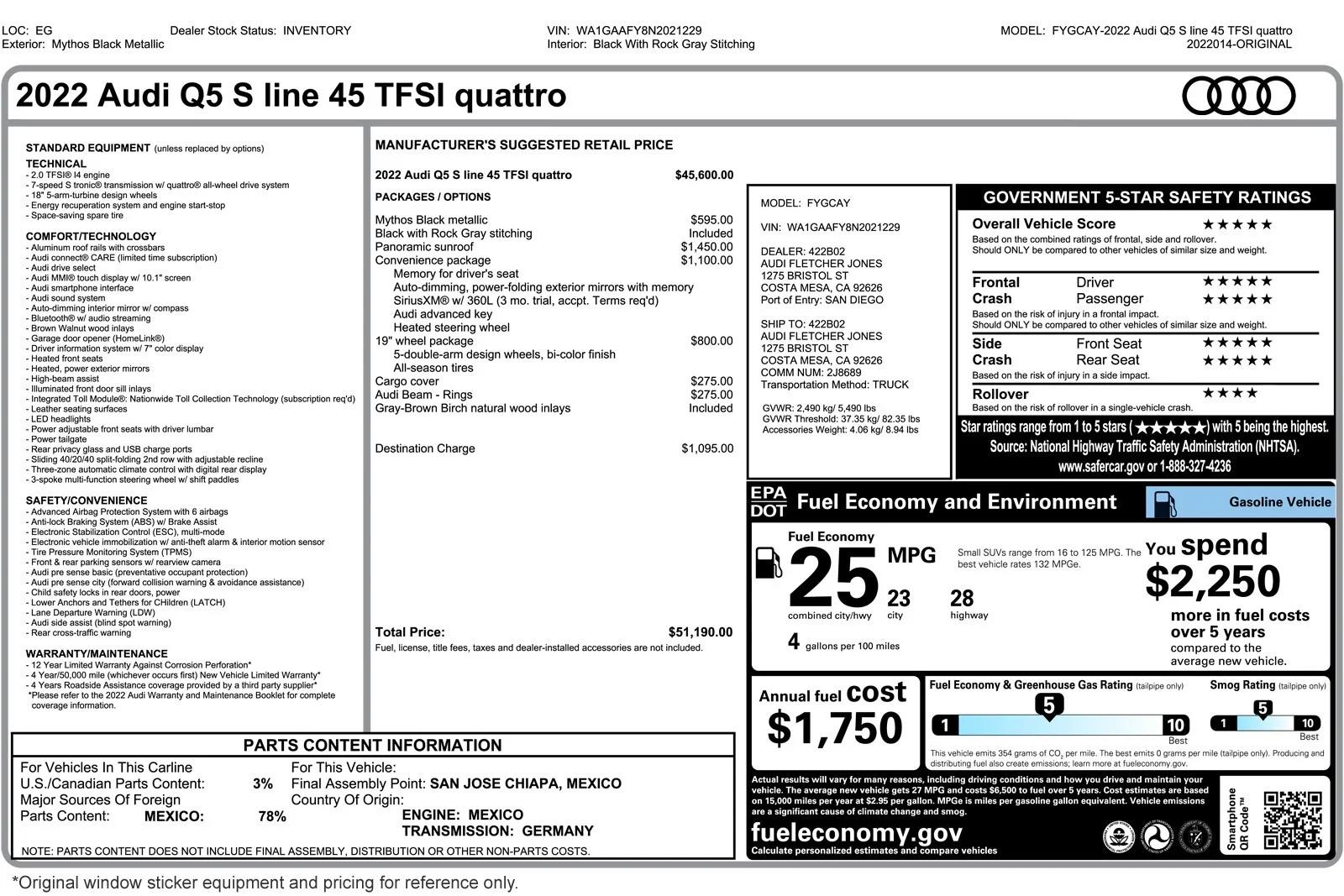 audi q5 2022 WA1GAAFY8N2021229 image audi q5 2022 WA1GAAFY8N2021229 image