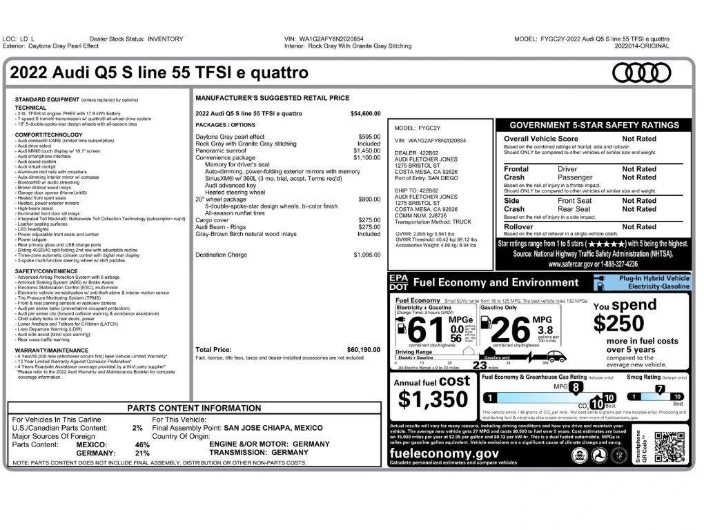 audi q5 2022 WA1G2AFY8N2020854 image audi q5 2022 WA1G2AFY8N2020854 image
