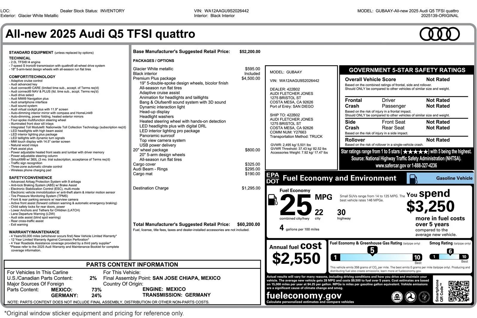 audi q5 2025 WA12AAGU9S2026442 image audi q5 2025 WA12AAGU9S2026442 image