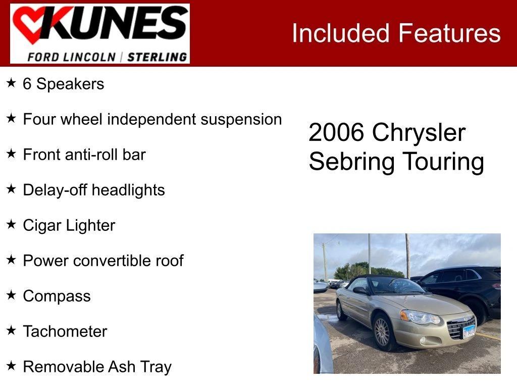 chrysler sebring 2006 1C3EL55R96N203325 image chrysler sebring 2006 1C3EL55R96N203325 image