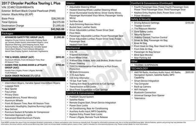 chrysler pacifica 2017 2C4RC1EG8HR804476 image chrysler pacifica 2017 2C4RC1EG8HR804476 image