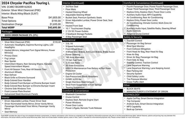 chrysler pacifica 2024 2C4RC1BGXRR162820 image chrysler pacifica 2024 2C4RC1BGXRR162820 image