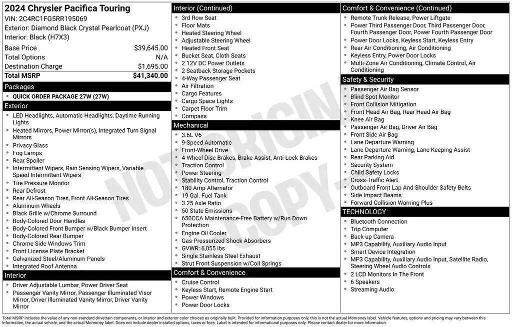 chrysler pacifica 2024 2C4RC1FG5RR195069 image chrysler pacifica 2024 2C4RC1FG5RR195069 image