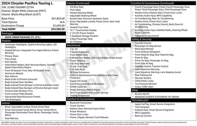 chrysler pacifica 2024 2C4RC1BG0RR122794 image chrysler pacifica 2024 2C4RC1BG0RR122794 image