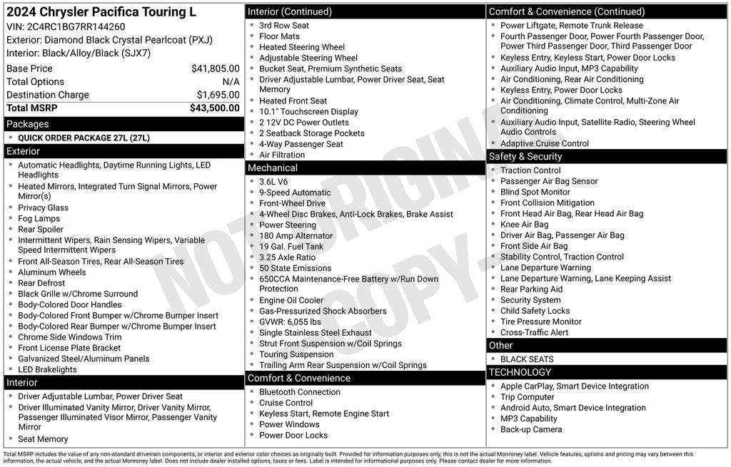 chrysler pacifica 2024 2C4RC1BG7RR144260 image chrysler pacifica 2024 2C4RC1BG7RR144260 image