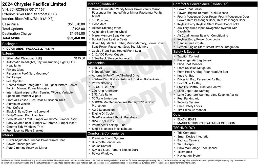 chrysler pacifica 2024 2C4RC3GG3RR171167 image chrysler pacifica 2024 2C4RC3GG3RR171167 image