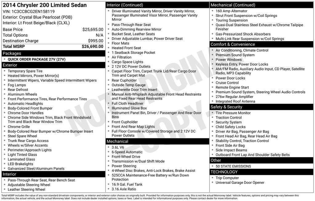 chrysler 200 2014 1C3CCBCG2EN158119 image chrysler 200 2014 1C3CCBCG2EN158119 image