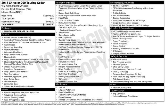 chrysler 200 2014 1C3CCBBB8EN118973 image chrysler 200 2014 1C3CCBBB8EN118973 image