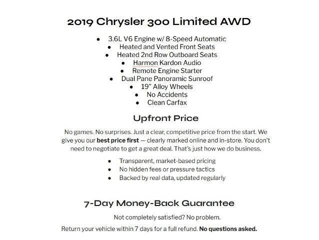 chrysler 300 2019 2C3CCAKG2KH706118 image chrysler 300 2019 2C3CCAKG2KH706118 image