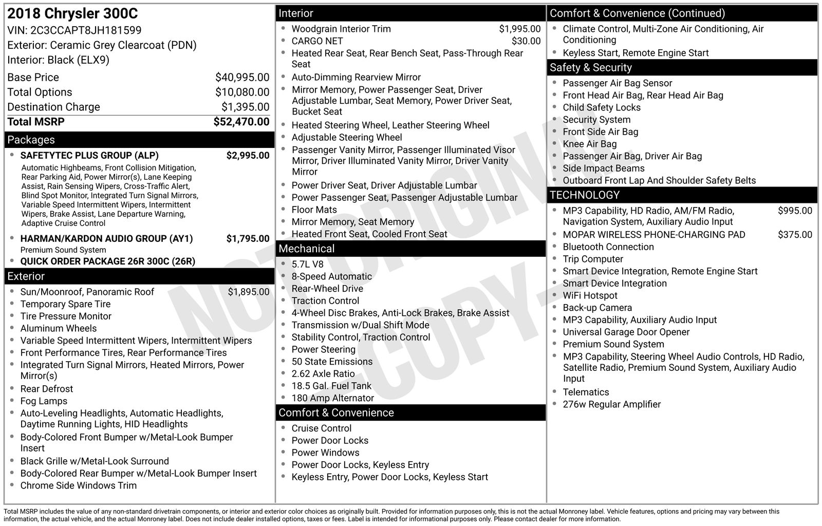 chrysler 300 2018 2C3CCAPT8JH181599 image chrysler 300 2018 2C3CCAPT8JH181599 image