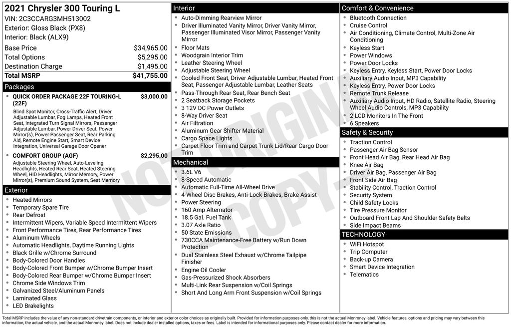 chrysler 300 2021 2C3CCARG3MH513002 image chrysler 300 2021 2C3CCARG3MH513002 image