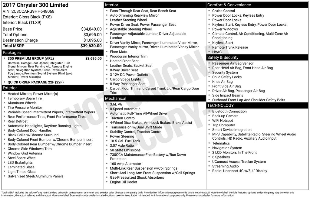 chrysler 300 2017 2C3CCARG9HH648068 image chrysler 300 2017 2C3CCARG9HH648068 image