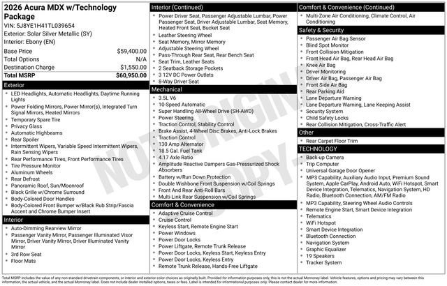 acura mdx 2026 5J8YE1H41TL039654 image acura mdx 2026 5J8YE1H41TL039654 image