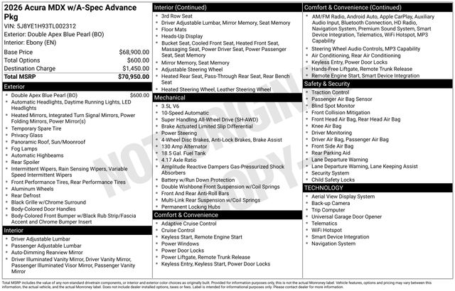 acura mdx 2026 5J8YE1H93TL002312 image acura mdx 2026 5J8YE1H93TL002312 image