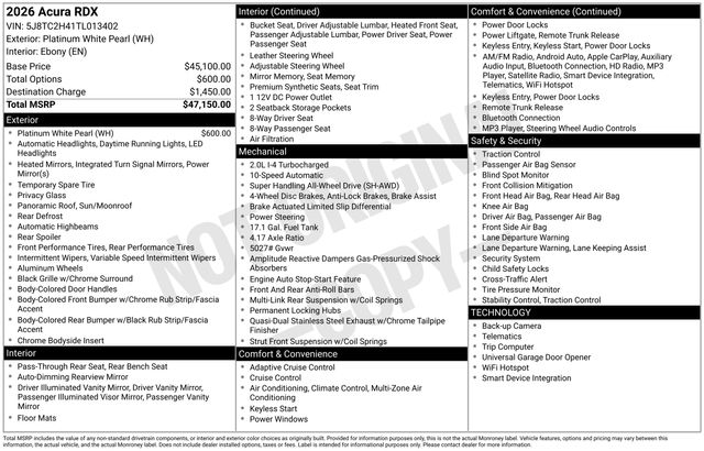 acura rdx 2026 5J8TC2H41TL013402 image acura rdx 2026 5J8TC2H41TL013402 image